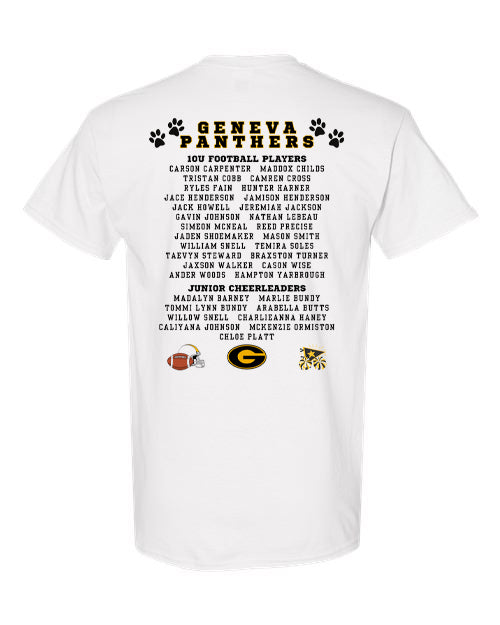 10U Football & Junior Cheerleaders Spirit Shirt (5000)