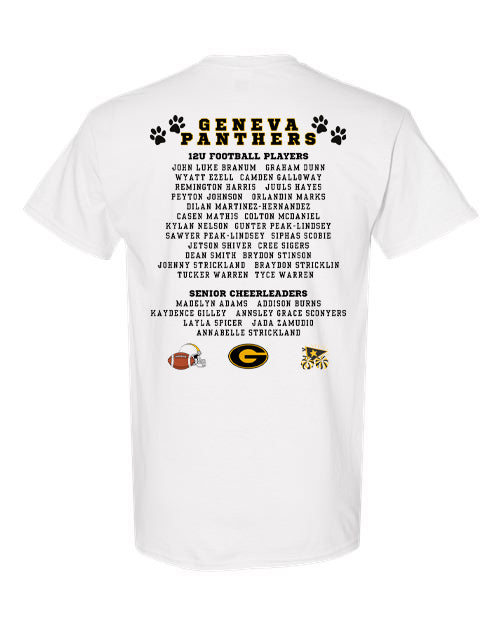 12U Football & Senior Cheerleaders Spirit Shirt (5000)