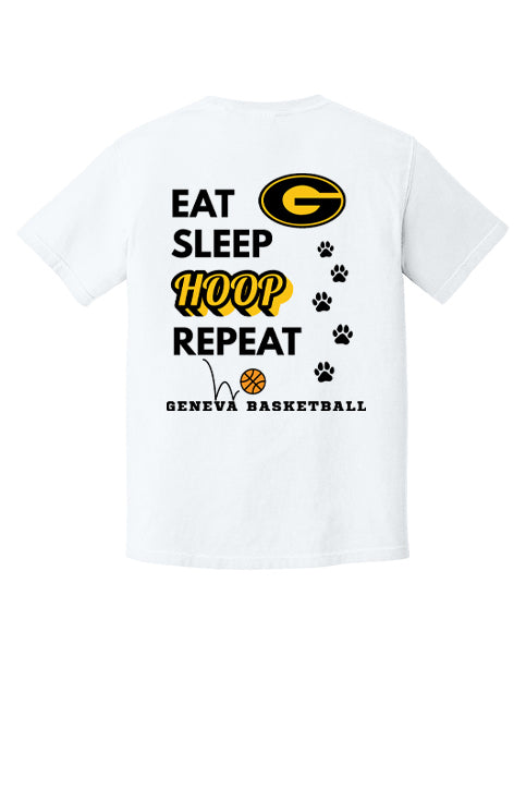 Geneva Eat Sleep Hoop Comfort Color Shirt