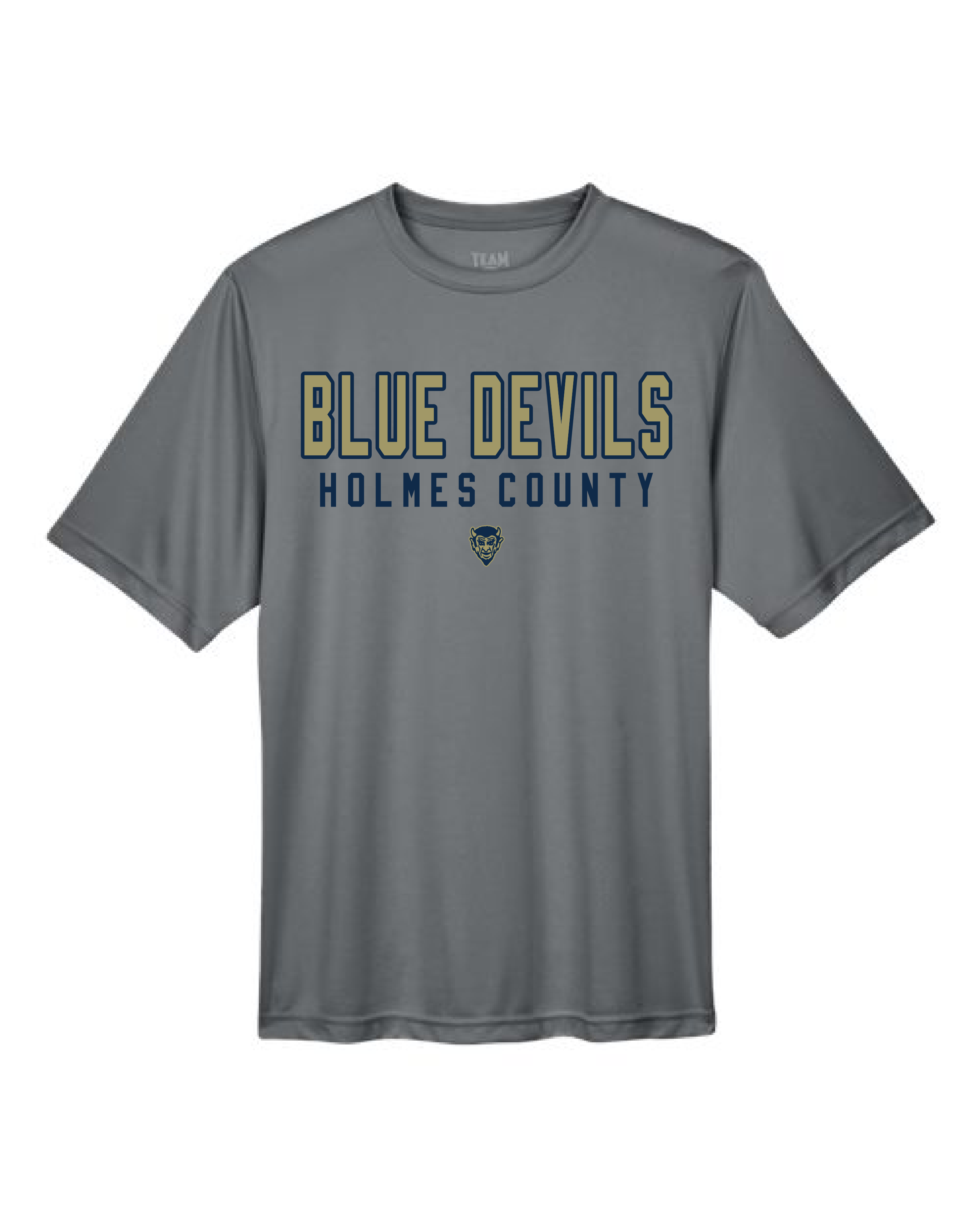 Blue Devils Devil Head Design Performance T-Shirt #TT11