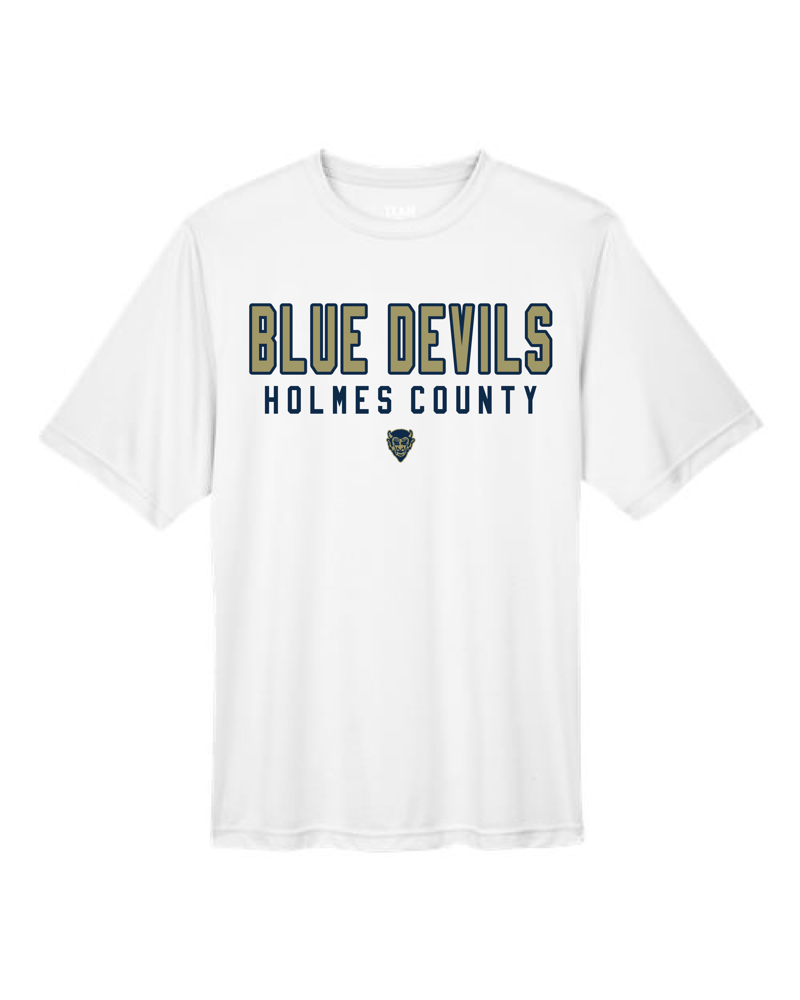 Blue Devils Devil Head Design Performance T-Shirt #TT11