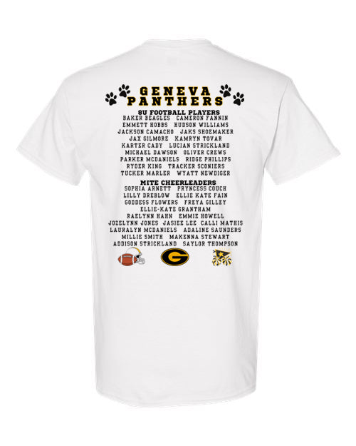 8U Football & Mite Cheerleaders Spirit Shirt (5000)