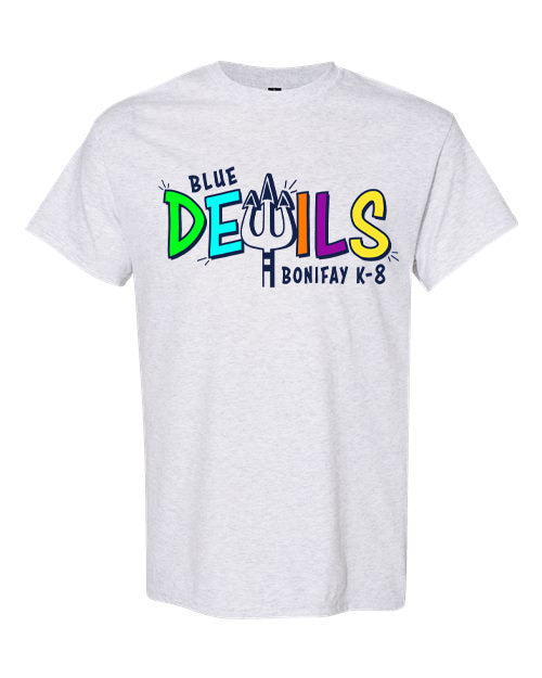 Colorful Blue Devils Doodle T-Shirt