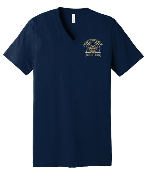 Bella Canvas V-neck Courtside Crew Shirt BC3005