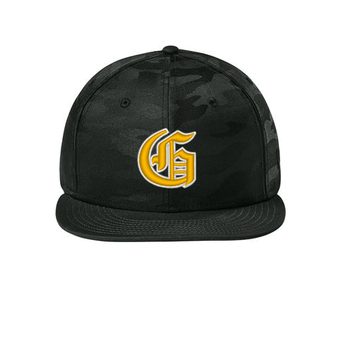 Camo Flat Bill Snapback (NE407)
