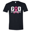 God Is Stronger Gildan Soft style Black Short Sleeve Shirt