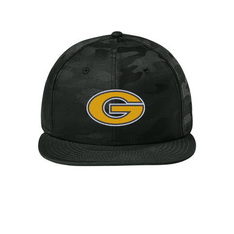 Camo Flat Bill Snapback (NE407)