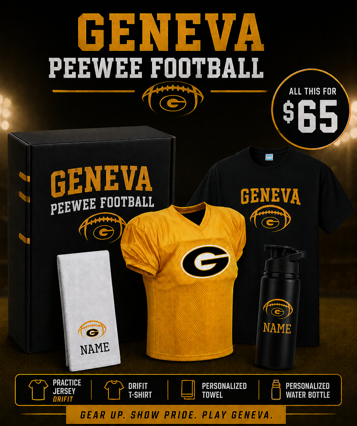 Geneva Peewee Football Package