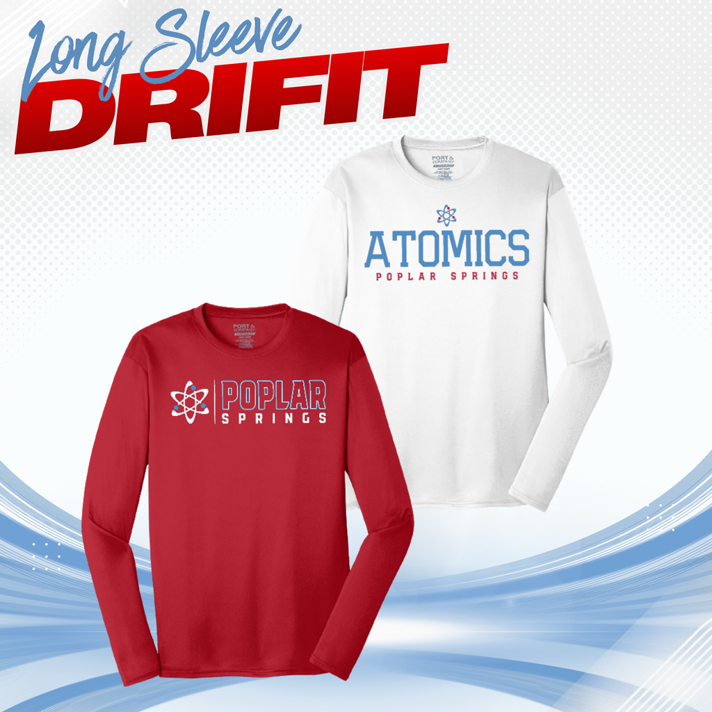 Poplar Springs Long Sleeve Drifit Spirit Shirt (PC380LS)