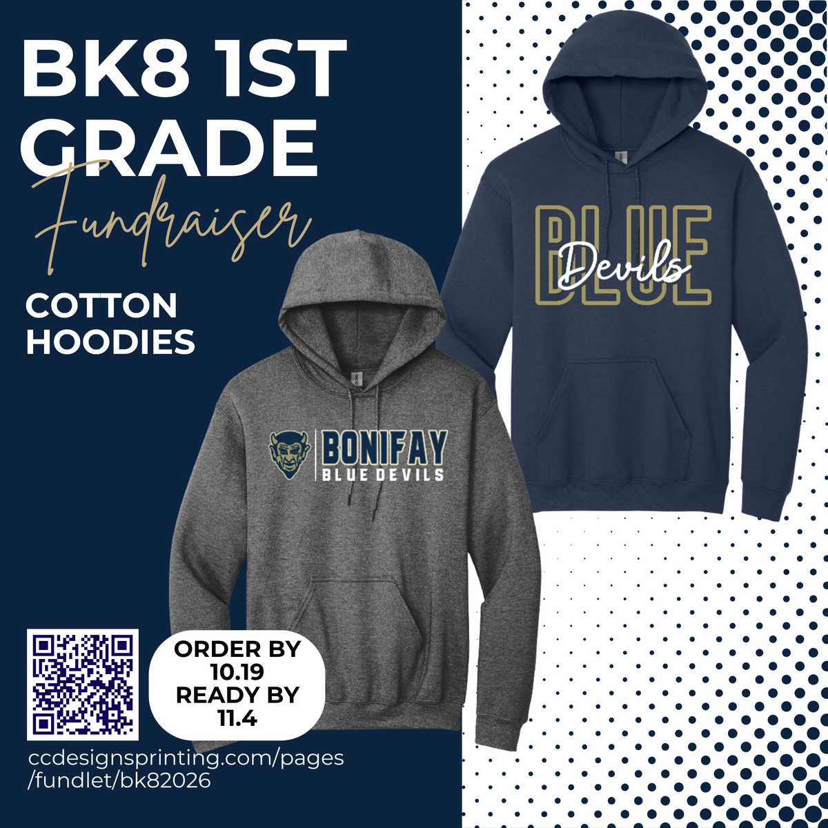 Blue Devils Gildan Hoodies (18500)