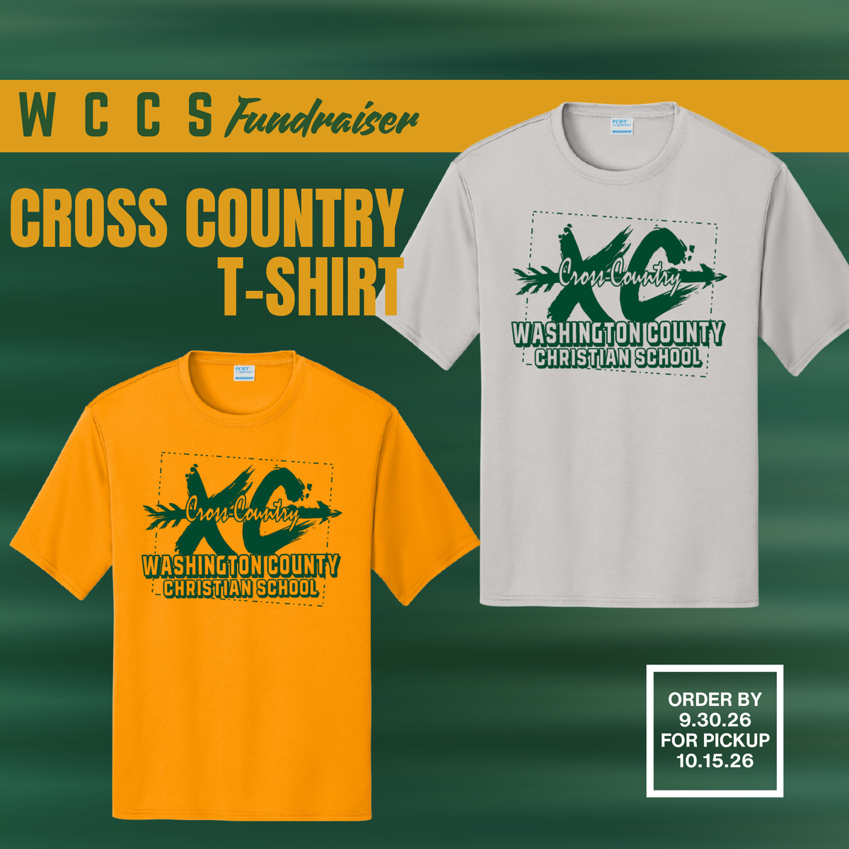 WCCS Cross Country Drifit Spirit Shirt (PC380)