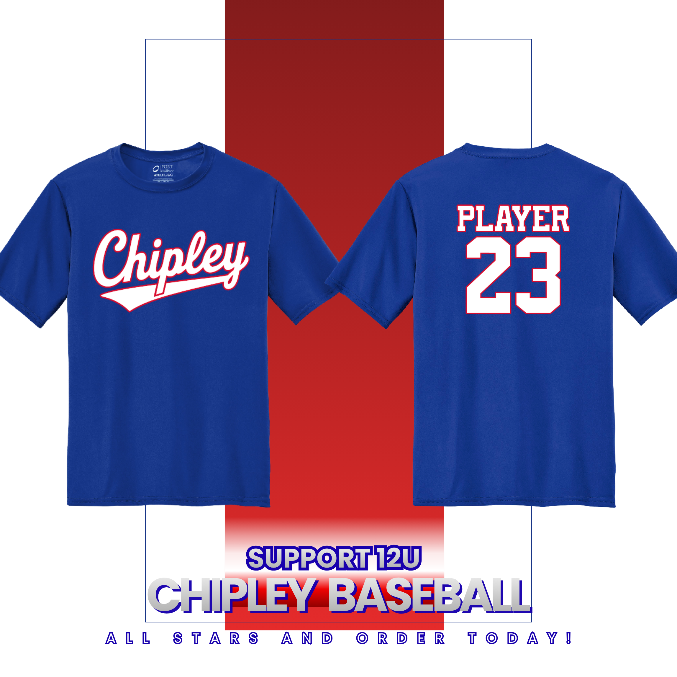 Chipley 12U Baseball 2026 Drifit PC380
