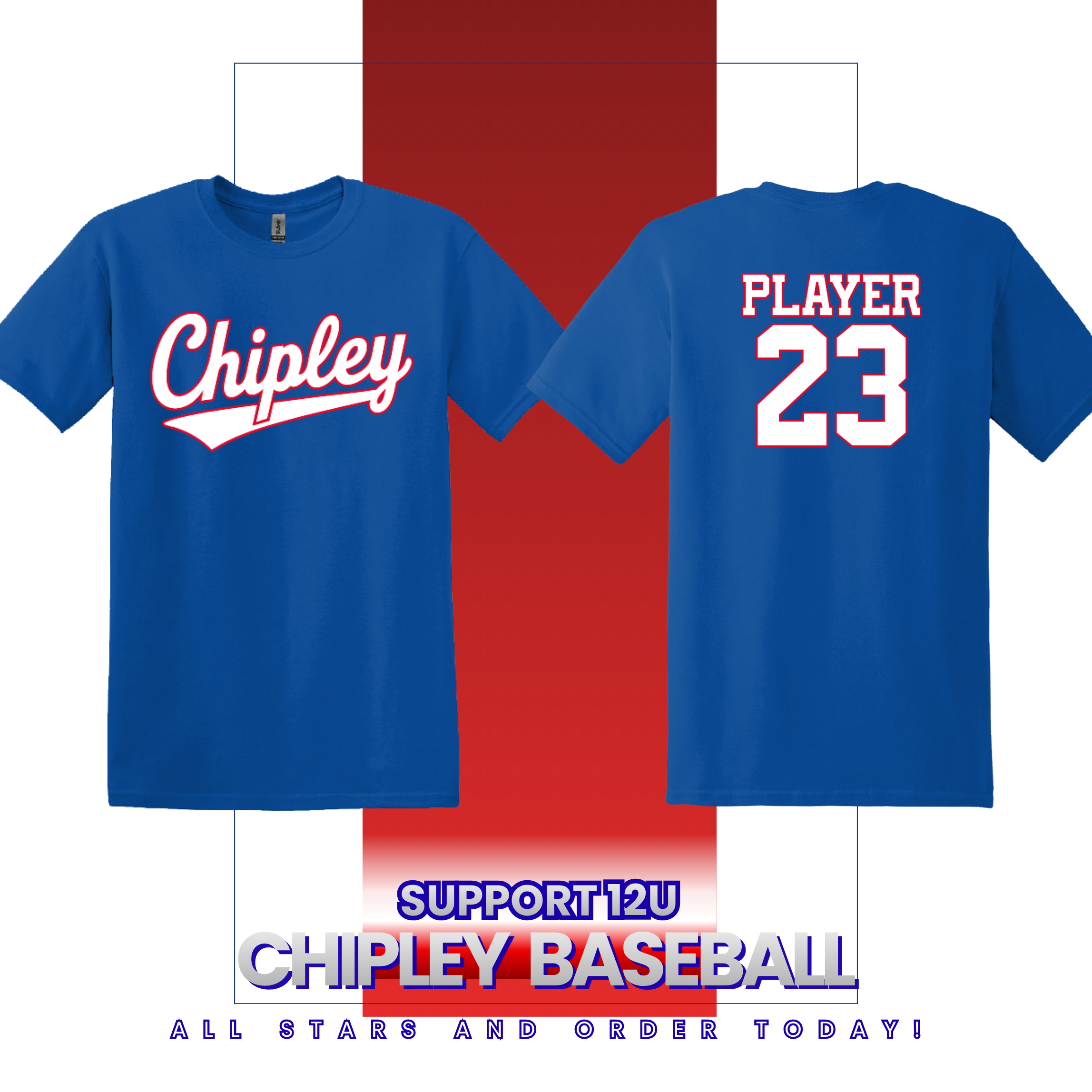 Chipley 12U Baseball 2026 Gildan 5000