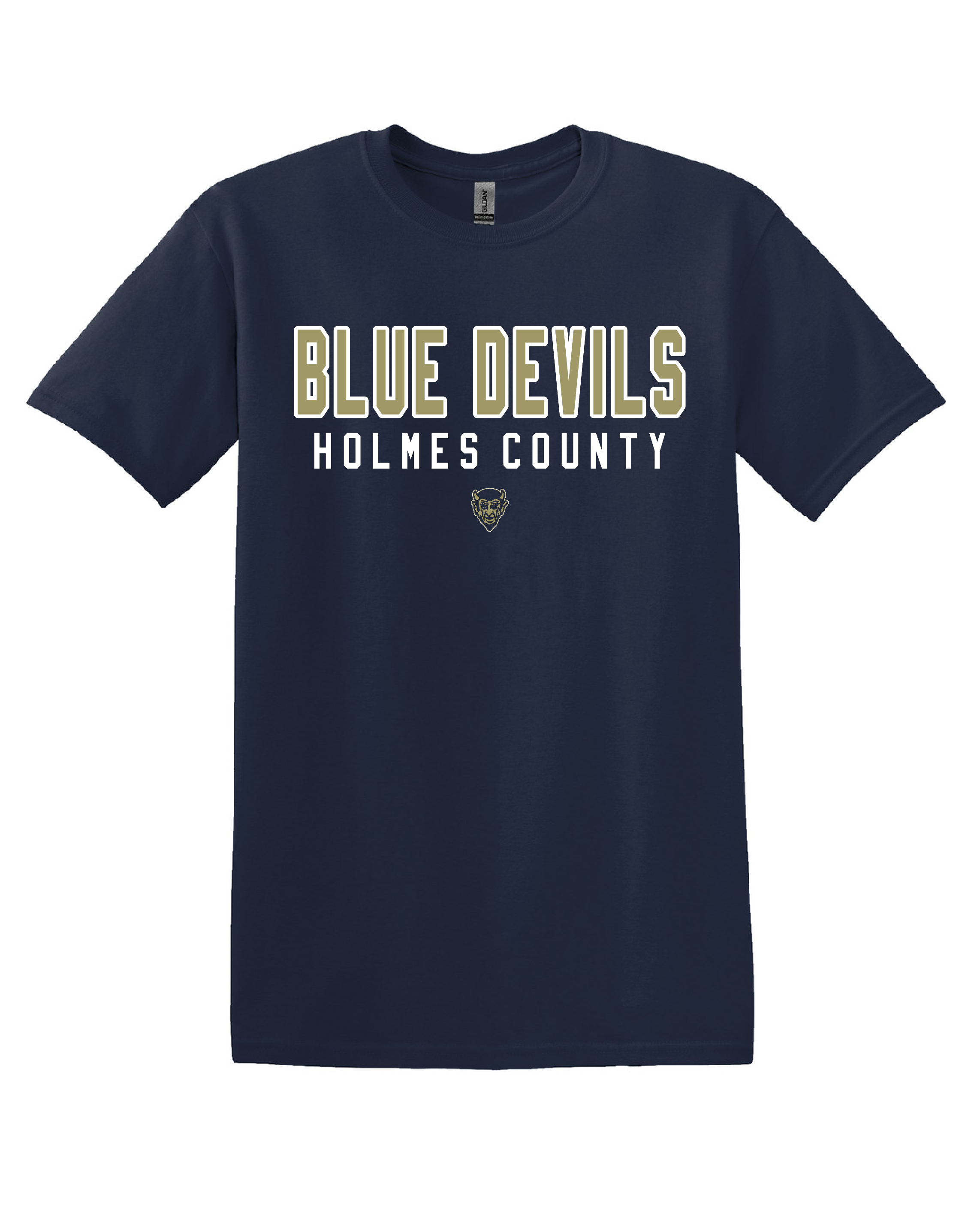 Blue Devils Devil Head Design Gildan T-Shirt