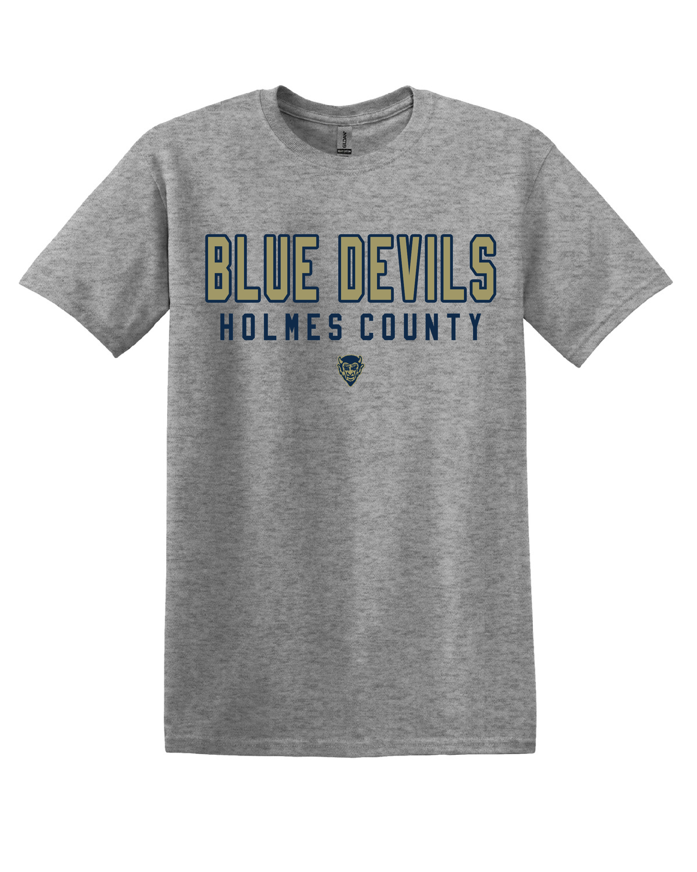 Blue Devils Devil Head Design Gildan T-Shirt
