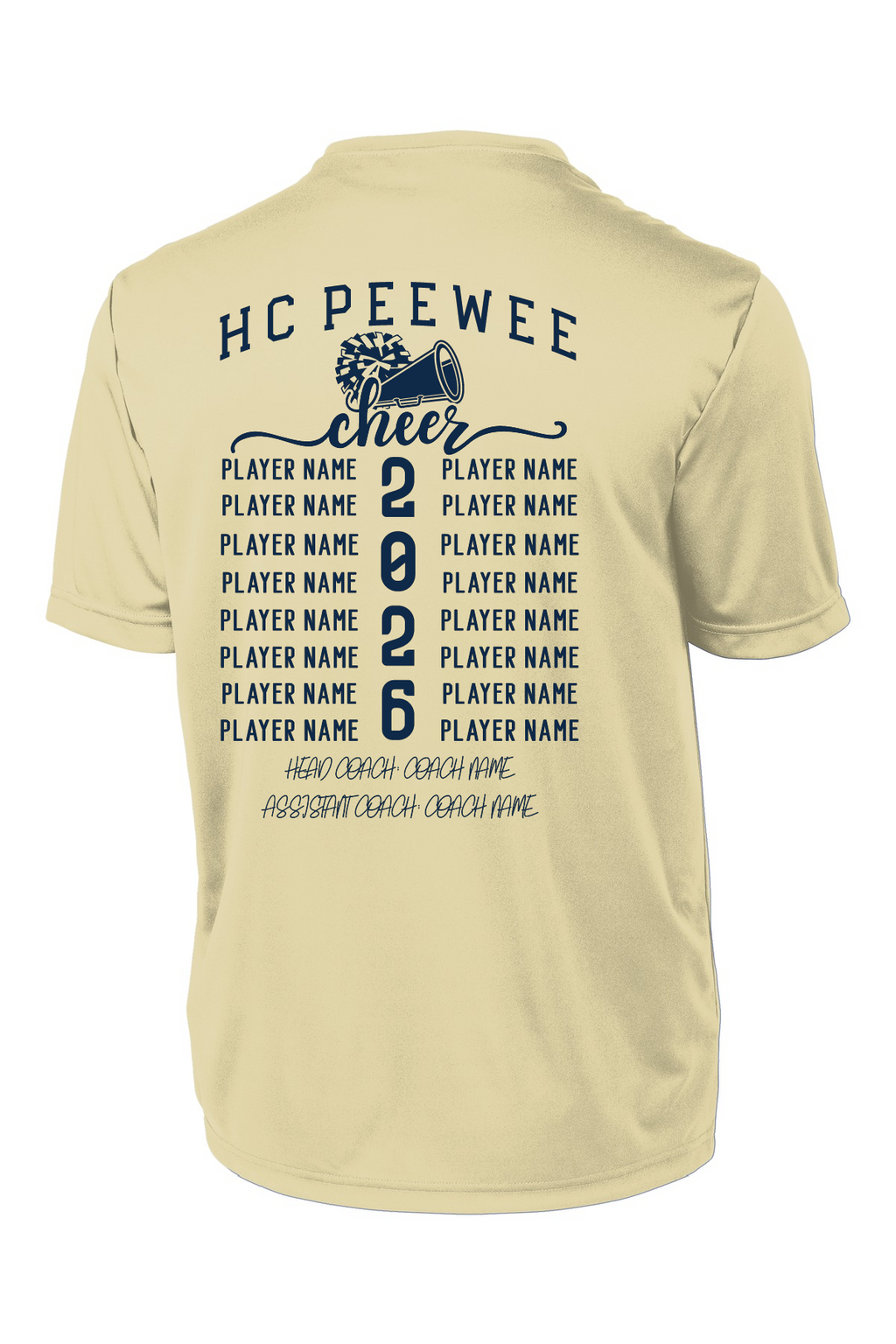 Holmes County Cheer Peewee Squad Roster T-Shirt