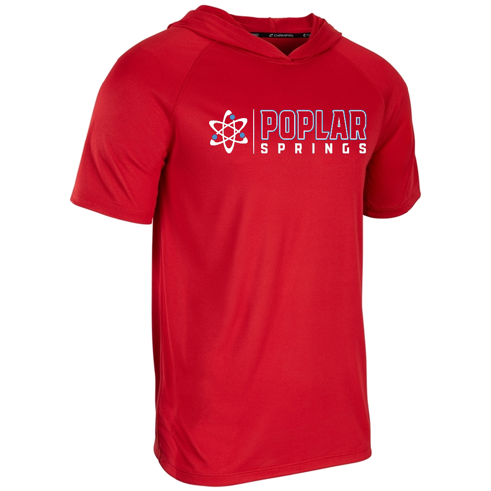 Poplar Springs Short Sleeve Hoodies (Style-Champro T103)