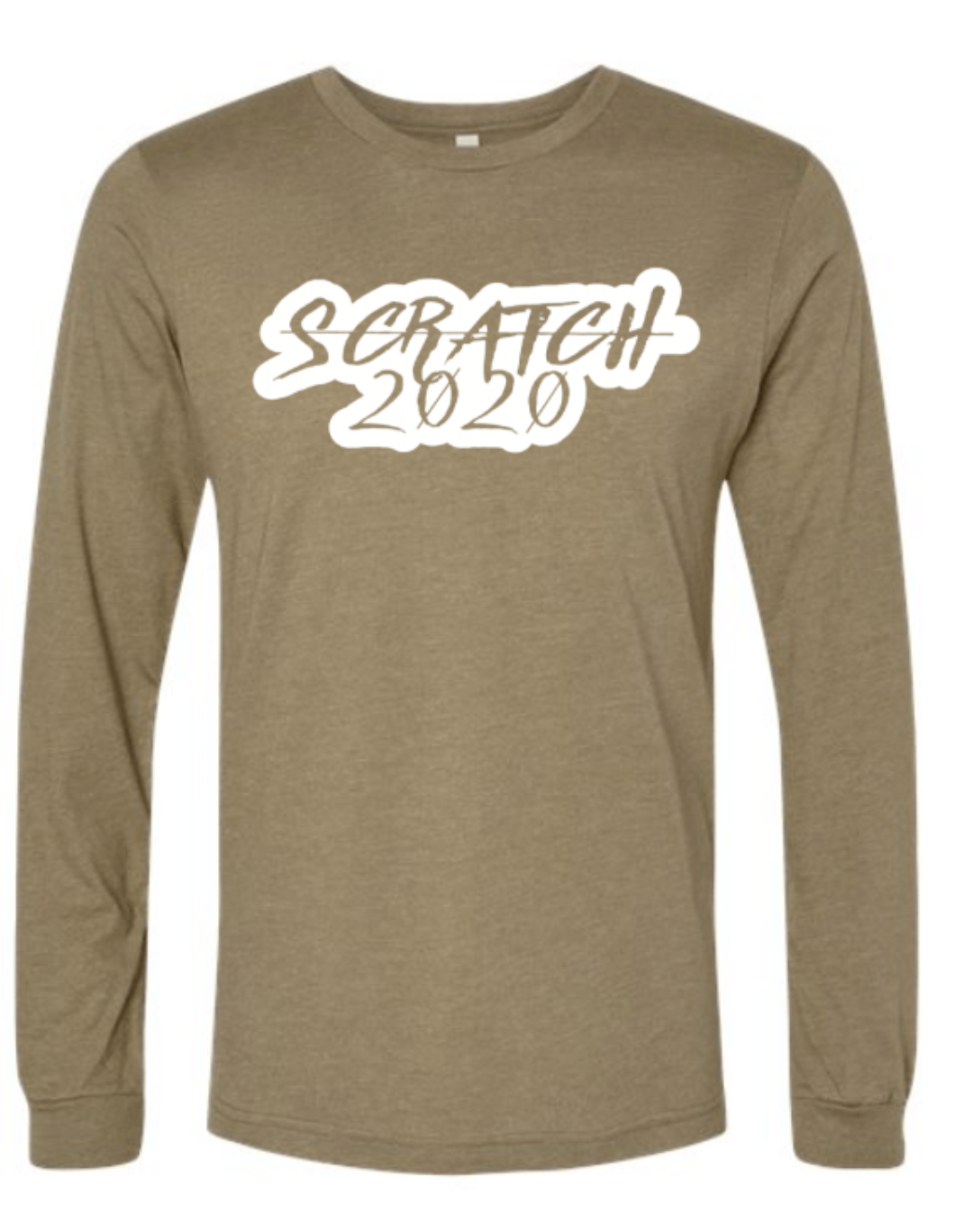 Scratch 2020 Outline  Long Sleeve Tee 3501CVC