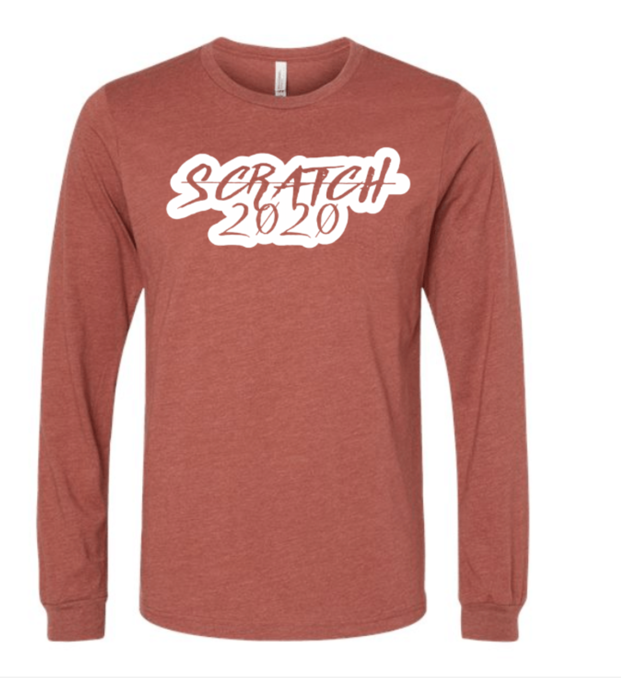 Scratch 2020 Outline  Long Sleeve Tee 3501CVC