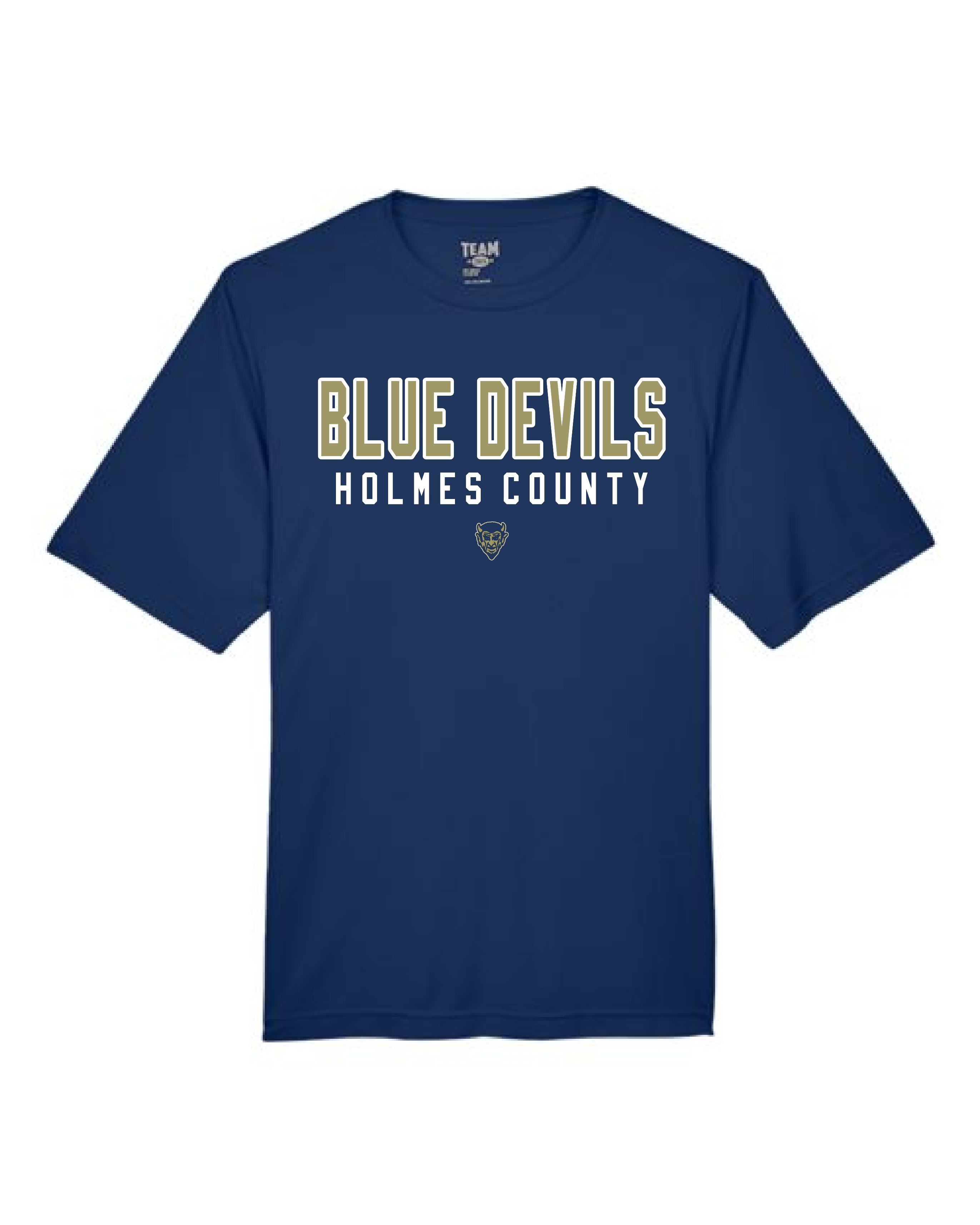 Blue Devils Devil Head Design Performance T-Shirt #TT11