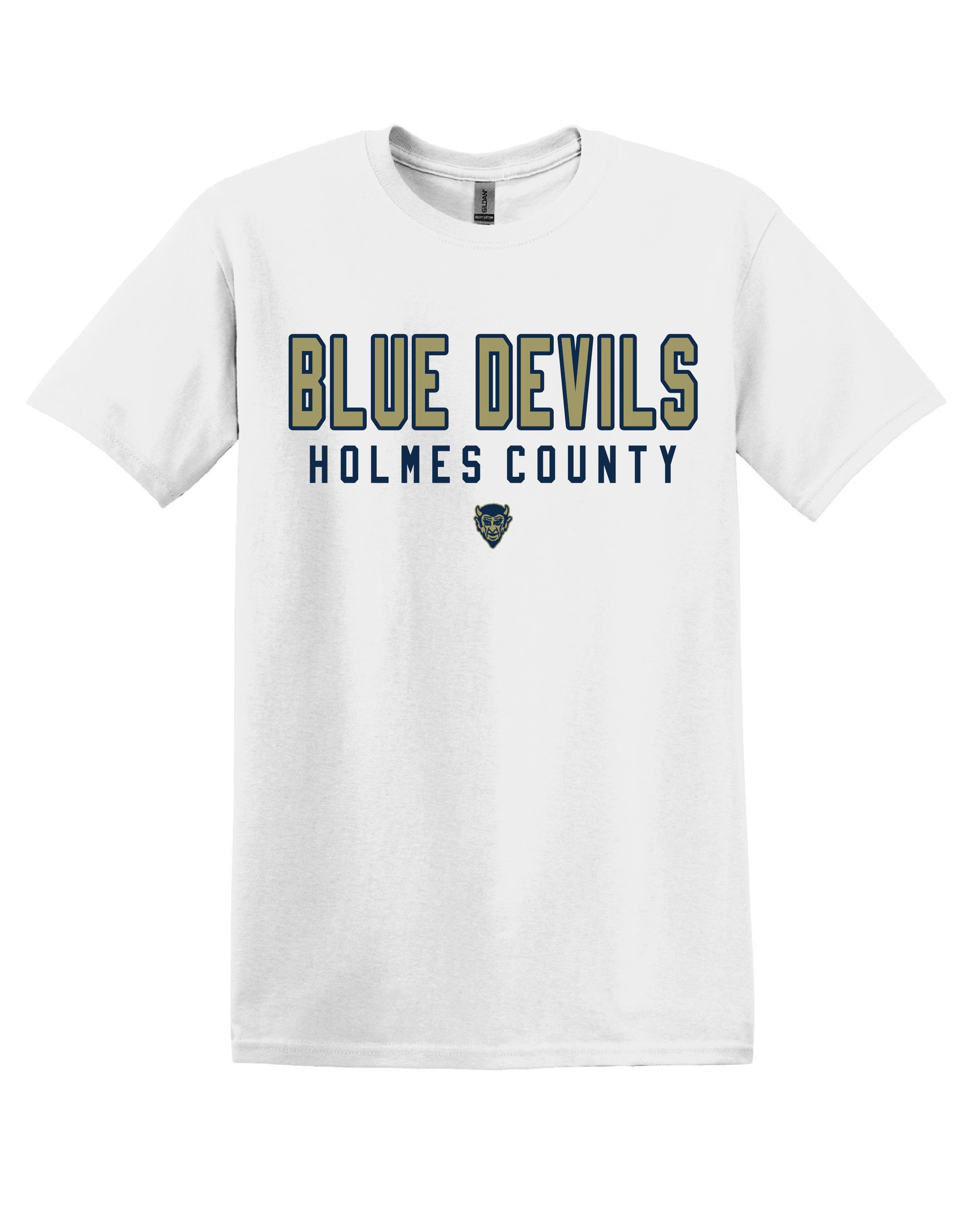 Blue Devils Devil Head Design Gildan T-Shirt
